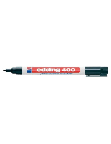 CI | Rotulador edding marcador permanente 400 negro punta redonda 1 mm