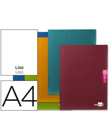 CI | Libreta liderpapel scriptus a4 48 hojas 90g/m2 liso sin margen