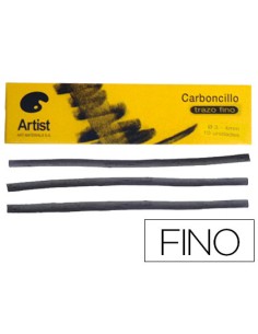 CI | Carboncillo artist fino 3-4 mm caja de 10 barras