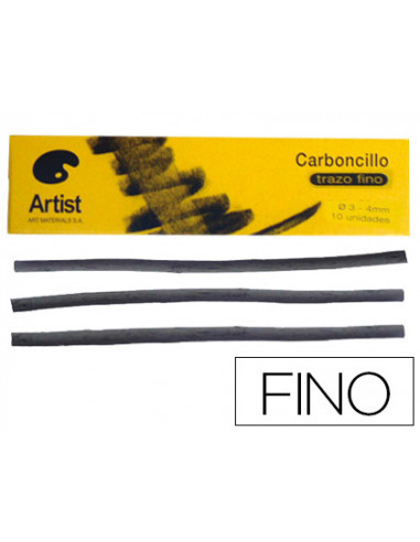 CI | Carboncillo artist fino 3-4 mm caja de 10 barras