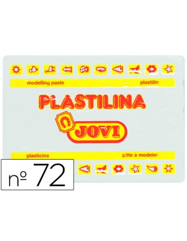 CI | Plastilina jovi 72 blanco -unidad -tamaño grande