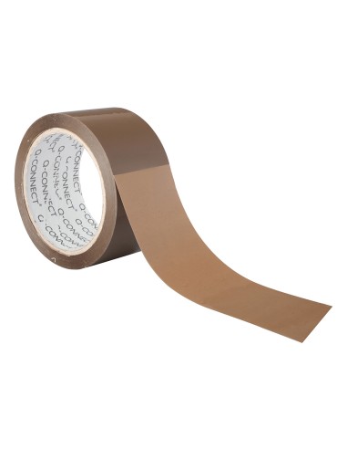 CI | Cinta adhesiva q-connect polipropileno havana 66 mt x 50 mm -para embalaje