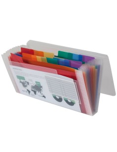 CI | Carpeta liderpapel clasificador fuelle 43804 polipropileno para letras y cheques spectrafile 13 dpto 2