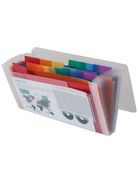 CI | Carpeta liderpapel clasificador fuelle 43804 polipropileno para letras y cheques spectrafile 13 dpto