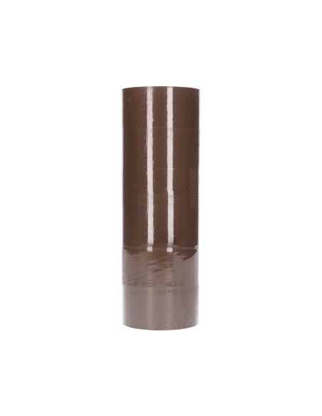 CI | Cinta adhesiva q-connect polipropileno havana 66 mt x 50 mm -para embalaje