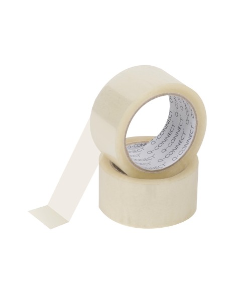 CI | Cinta adhesiva q-connect polipropileno transparente 66 mt x 50 mm -para embalaje