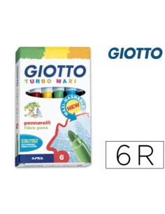 CI | Rotulador giotto turbo-maxi caja de 6 colores...