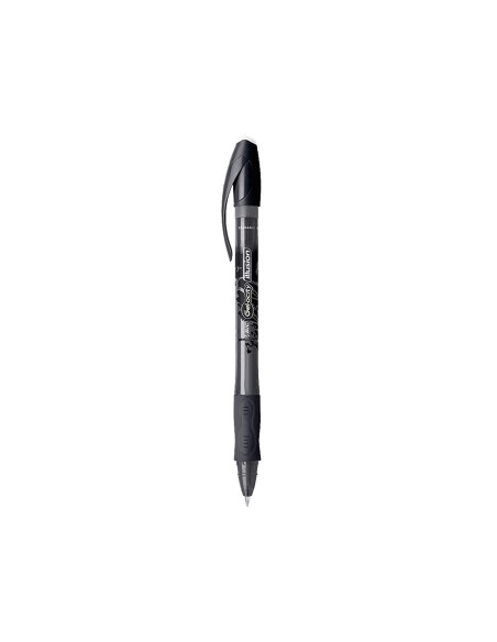 CI | Boligrafo bic gelocity illusion borrable negro punta de 0,7 mm