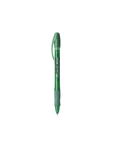 CI | Boligrafo bic gelocity illusion borrable verde punta de 0,7 mm