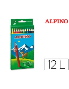 CI | Lapices de colores alpino 654 c/ de 12 colores largos