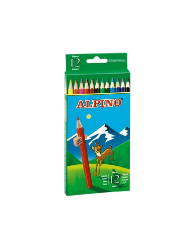 CI | Lapices de colores alpino 654 c/ de 12 colores largos