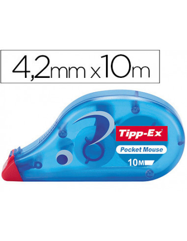 CI | Corrector tipp-ex cinta -pocket mouse 4,2 mm x 10 m.