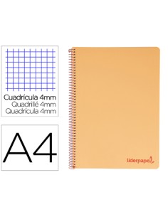 CI | Cuaderno espiral liderpapel a4 wonder tapa plastico...