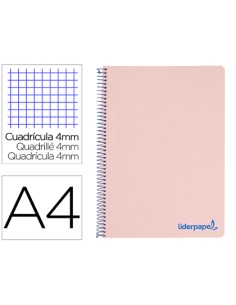 CI | Cuaderno espiral liderpapel a4 wonder tapa plastico...