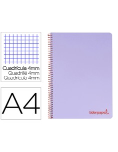 CI | Cuaderno espiral liderpapel a4 wonder tapa plastico...