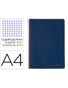 CI | Cuaderno espiral liderpapel a4 wonder tapa plastico...