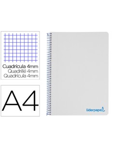 CI | Cuaderno espiral liderpapel a4 wonder tapa plastico...