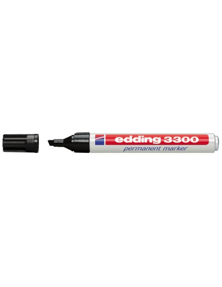 CI | Rotulador edding marcador 3300 n.1 negro - punta biselada recargable