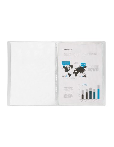 CI | Carpeta liderpapel escaparate 47484 10 fundas polipropileno traslucida din a4 transparente frosty