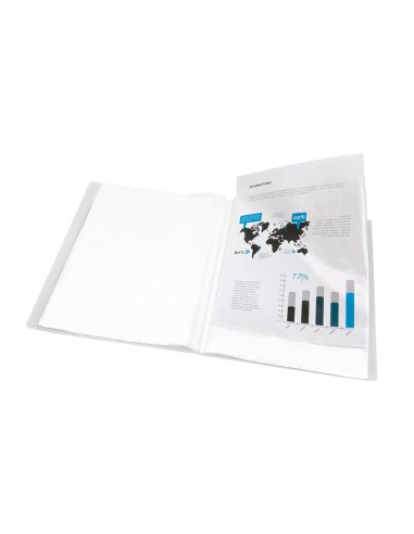 CI | Carpeta liderpapel escaparate 47484 10 fundas polipropileno traslucida din a4 transparente frosty