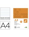 CI | Recambio liderpapel a4 100 hojas 100g/m2 horizontal con ddoble margen 4 taladros