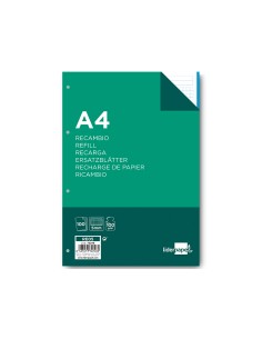 CI | Recambio liderpapel a4 100 hojas 100 g/m2 cuadro 5... 2