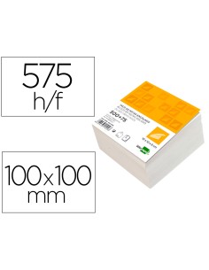 CI | Taco liderpapel encolado 100 x 100 x 60mm blanco