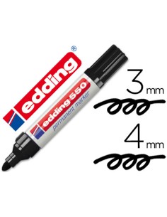 CI | Rotulador edding punta fibra permanente 550 negro...