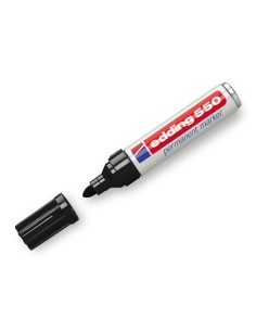 CI | Rotulador edding punta fibra permanente 550 negro... 2