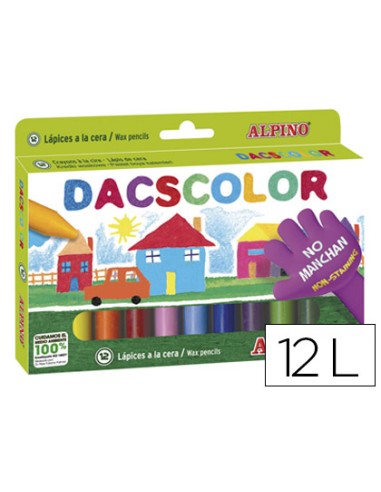 CI | Lapices cera dacscolor caja de 12 colores