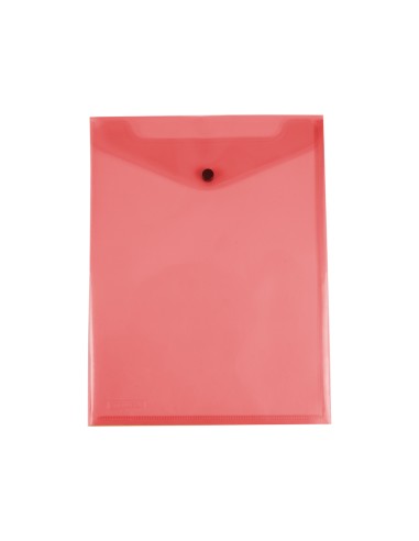 CI | Carpeta liderpapel dossier broche polipropileno din a4 formato vertical roja transparente 50 hojas