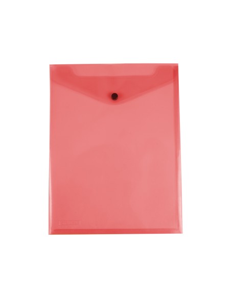 CI | Carpeta liderpapel dossier broche polipropileno din a4 formato vertical roja transparente 50 hojas