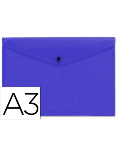 CI | Carpeta liderpapel dossier broche 44242 polipropileno din a3 azul serie frosty