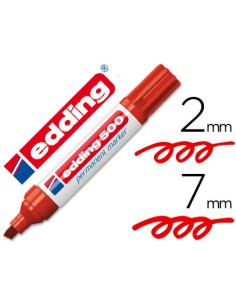 CI | Rotulador edding marcador permanente 500 rojo -punta...
