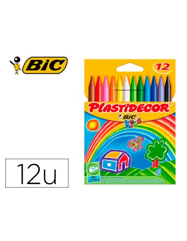 CI | Lapices cera plastidecor caja de 12 colores