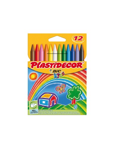 CI | Lapices cera plastidecor caja de 12 colores