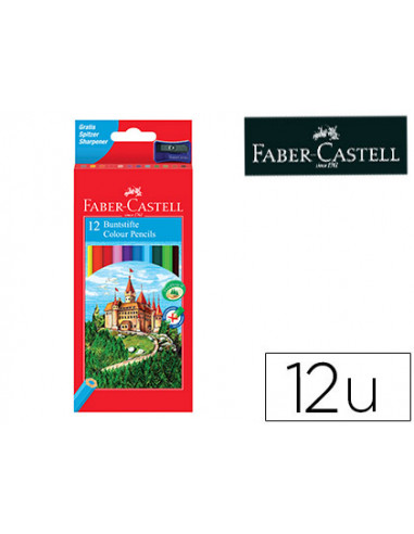 CI | Lapices de colores faber-castell c/ 12 colores hexagonal madera reforestada
