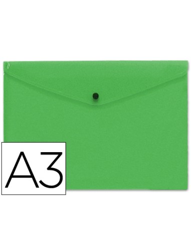 CI | Carpeta liderpapel dossier broche 44243 polipropileno din a3 verde serie frosty