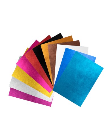 CI | Goma eva con purpurina liderpapel 50x70cm 60g/m2 espesor 2mm rosa