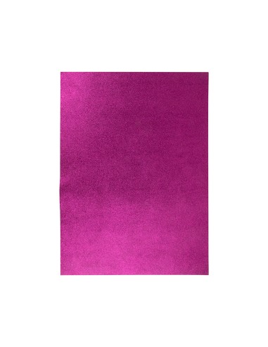 CI | Goma eva con purpurina liderpapel 50x70cm 60g/m2 espesor 2mm violeta