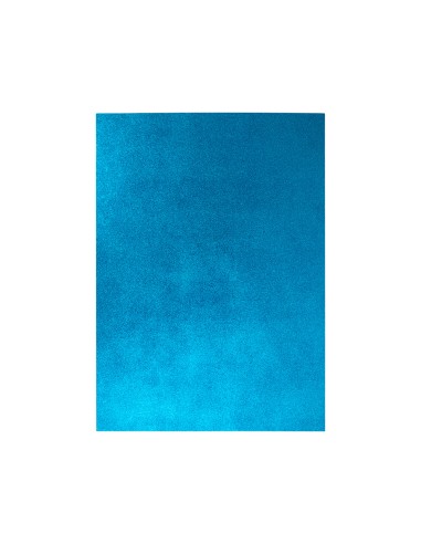 CI | Goma eva con purpurina liderpapel 50x70cm 60g/m2 espesor 2mm azul claro