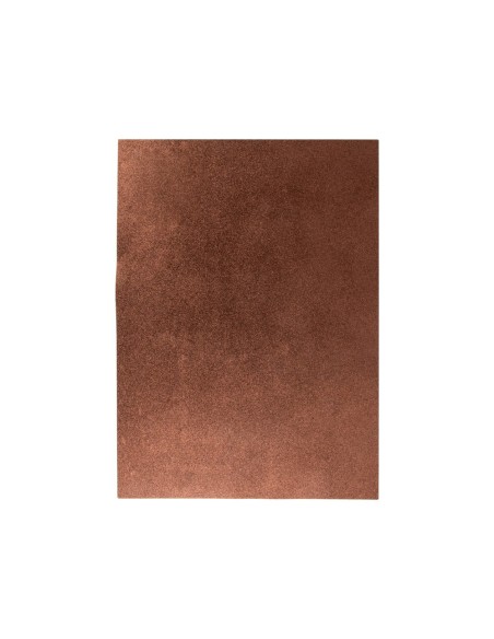 CI | Goma eva con purpurina liderpapel 50x70cm 60g/ m2 espesor 2 mm marron