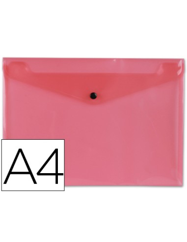 CI | Carpeta liderpapel dossier broche 34040 polipropileno din a4 roja transparente 50 hojas