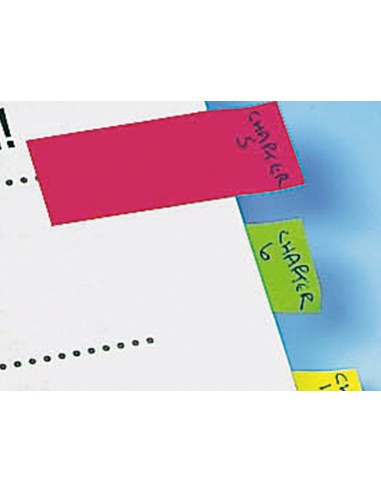 CI | Banderitas separadoras q-connect dispensador 4 colores 36 hojas por color
