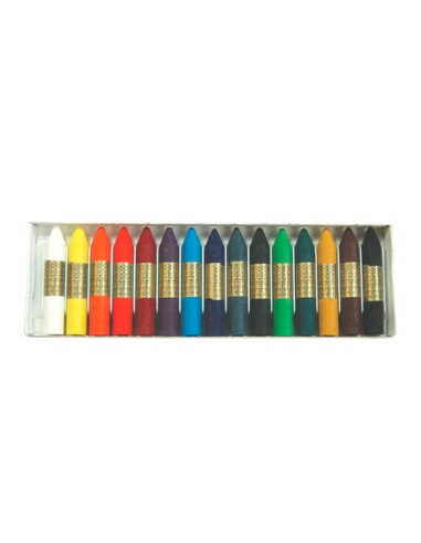 CI | Lapices cera manley -caja de 15 colores ref.115