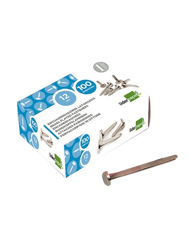 CI | Encuadernadores liderpapel n.2 17 mm caja de 100 niquelados