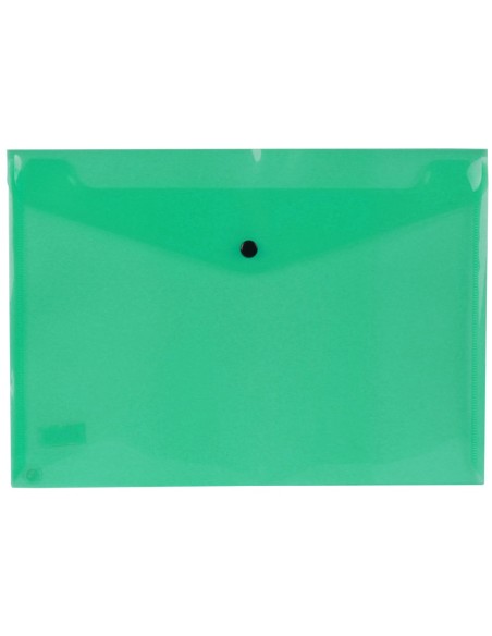 CI | Carpeta liderpapel dossier broche 34043 polipropileno din a4 verde transparente 50 hojas