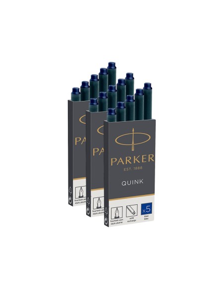 CI | Tinta estilografica parker negra -caja de 5 cartuchos