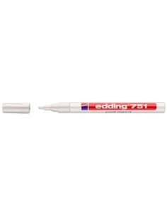 CI | Rotulador edding punta fibra 751 blanco punta... 2