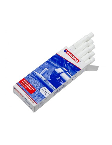 CI | Rotulador edding punta fibra 751 blanco punta redonda 1-2 mm